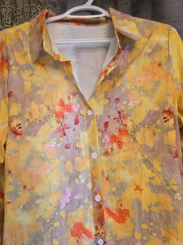 Floral Button-Up Long Sleeve Shirt image indicator(2)