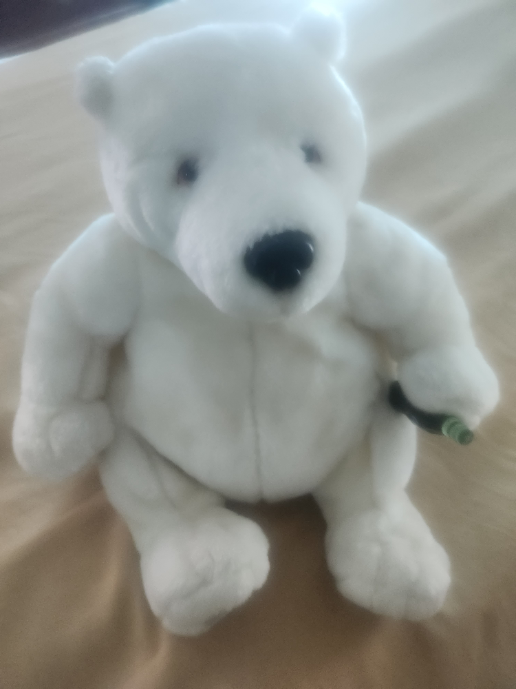 White Polar Bear Plush Toy - photo 4