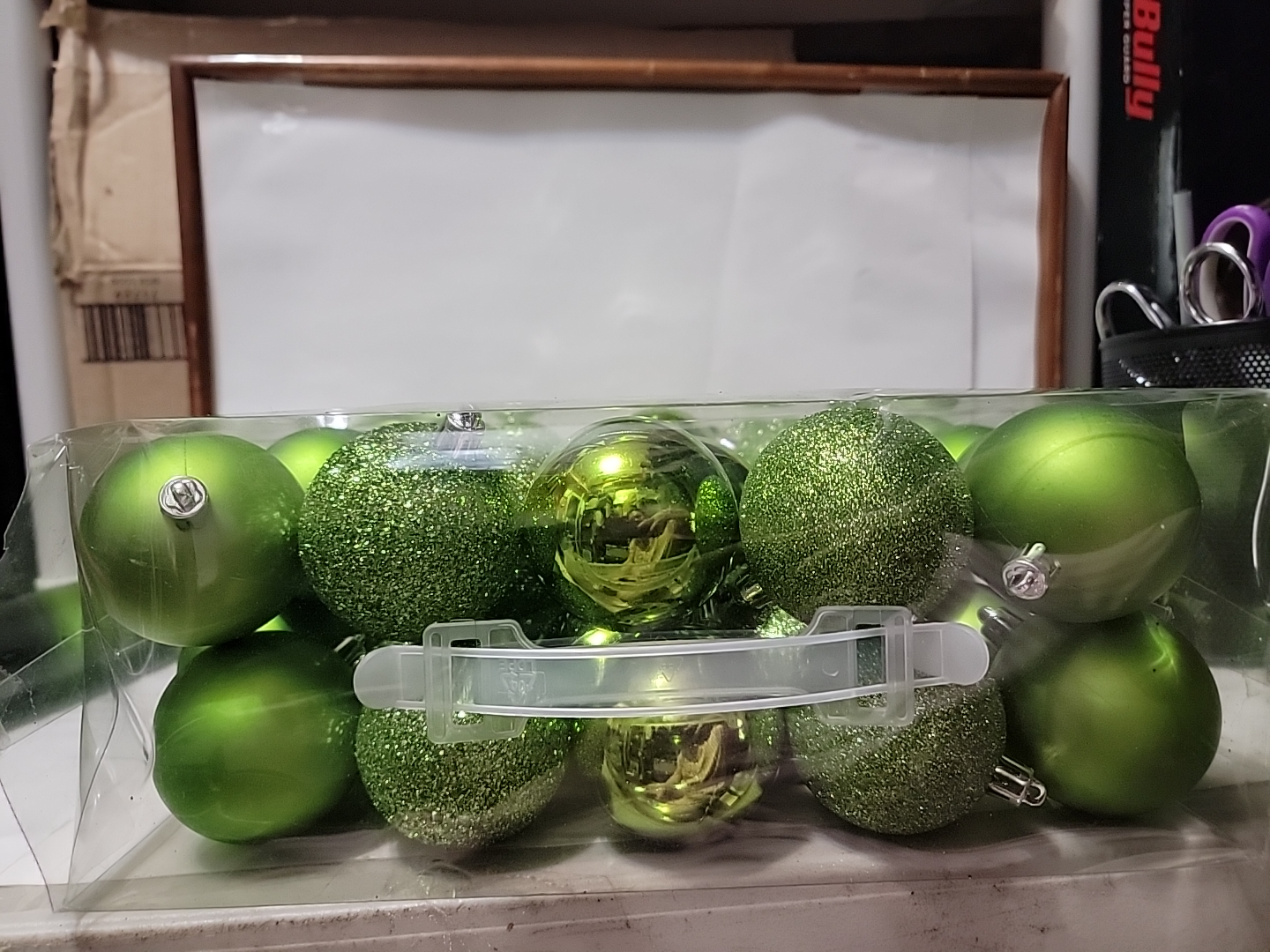 Green Christmas Ornaments - New in Box - photo 2