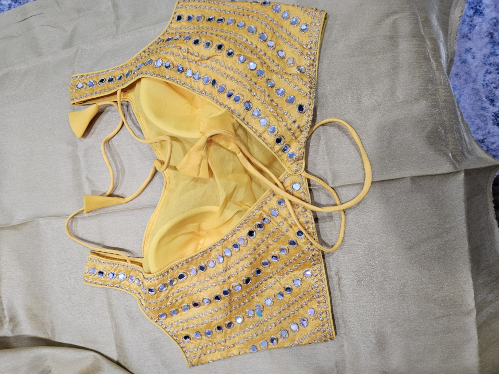 Embroidered Sari Blouse - Assorted Colours - photo 5