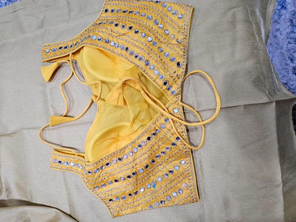 Embroidered Sari Blouse - Assorted Colours image indicator(5)