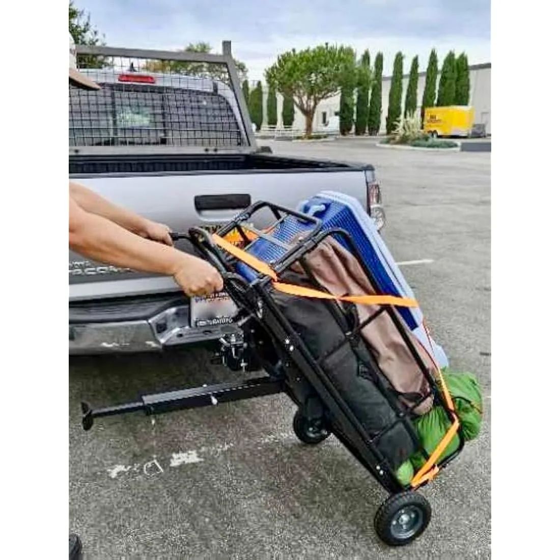 MaxxHaul Foldable Hitch N Roll Cargo Carrier Cart image indicator(2)