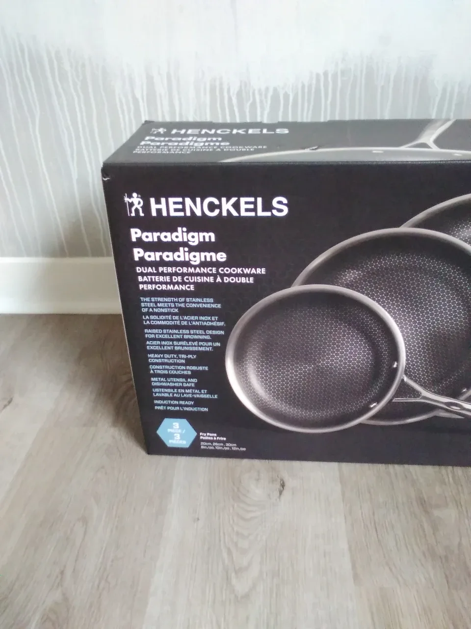 New Henckels Paradigm 3-Piece Cookware Set 🧡 image indicator(2)
