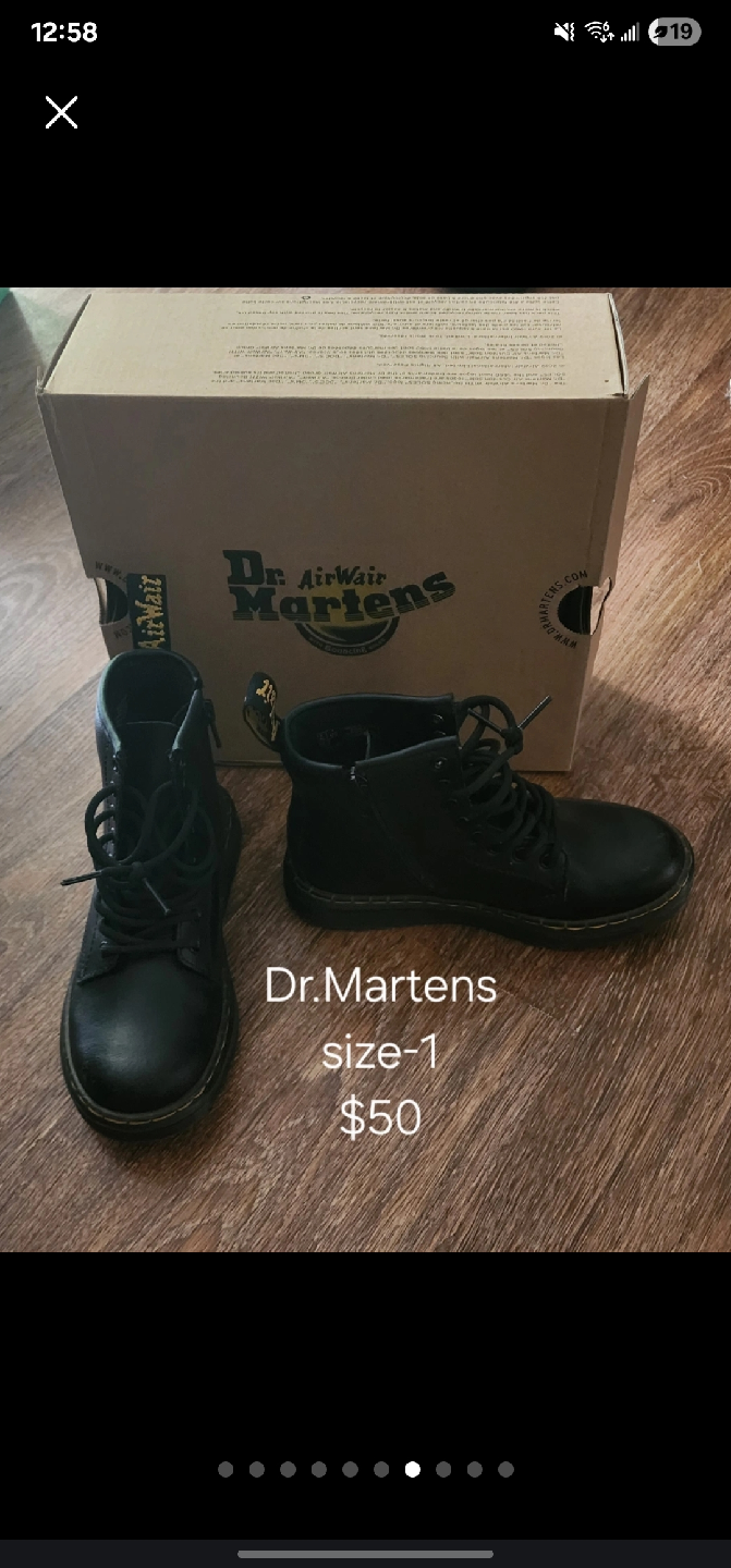 Dr. Martens Black Boots - Size 1