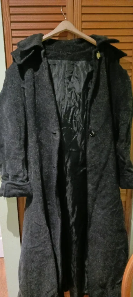 Grey Wool Blend Coat thumbnail