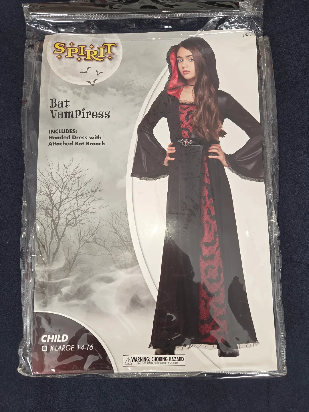 Spirit Halloween Bat Vampiress Costume, Child X-Large