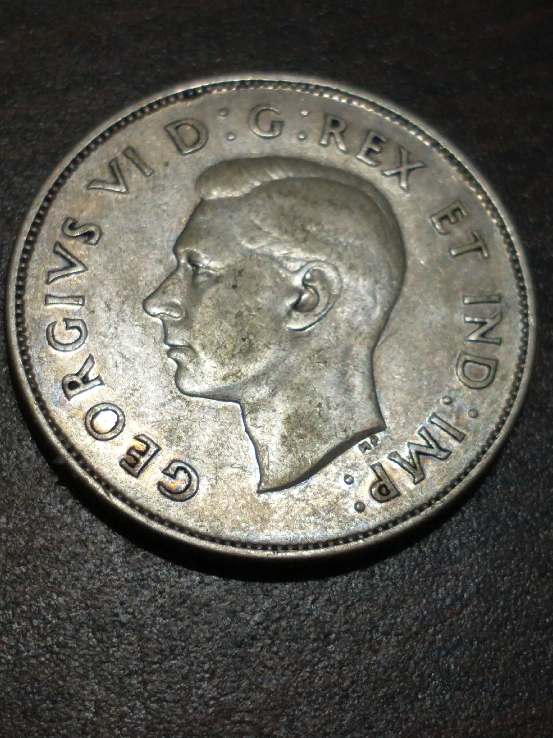 1947 Canada 50 cents .800 silver, KM #36 image indicator(3)