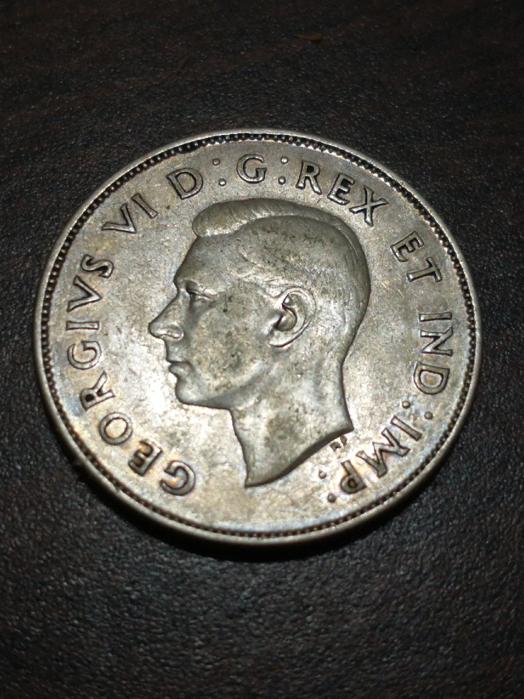 1947 Canada 50 cents .800 silver, KM #36 image indicator(4)