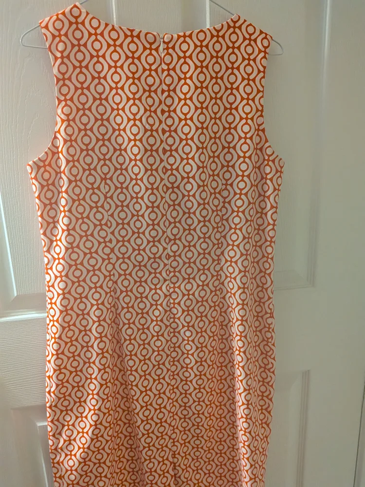 Marciano Dress - Orange/White Pattern image indicator(2)