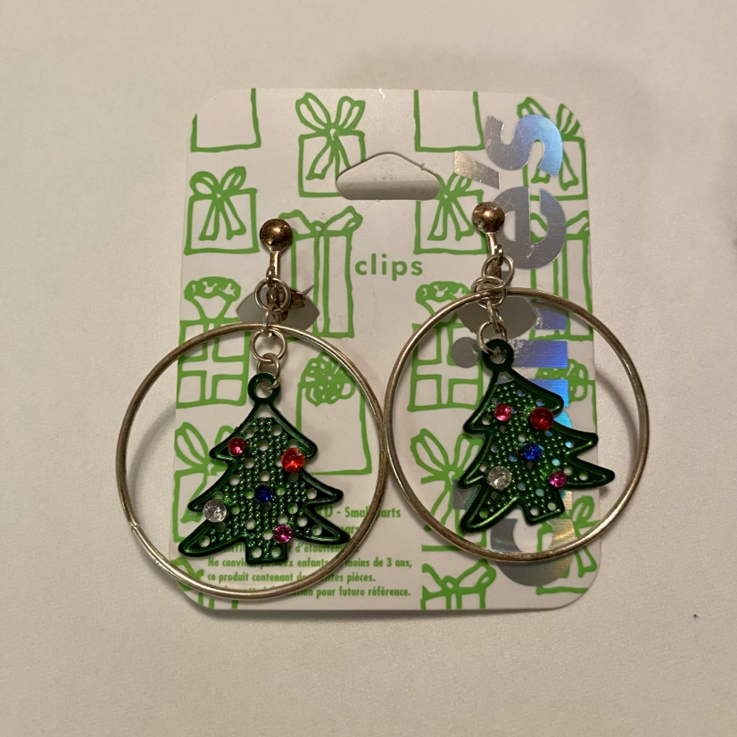 Christmas Clip on Earrings