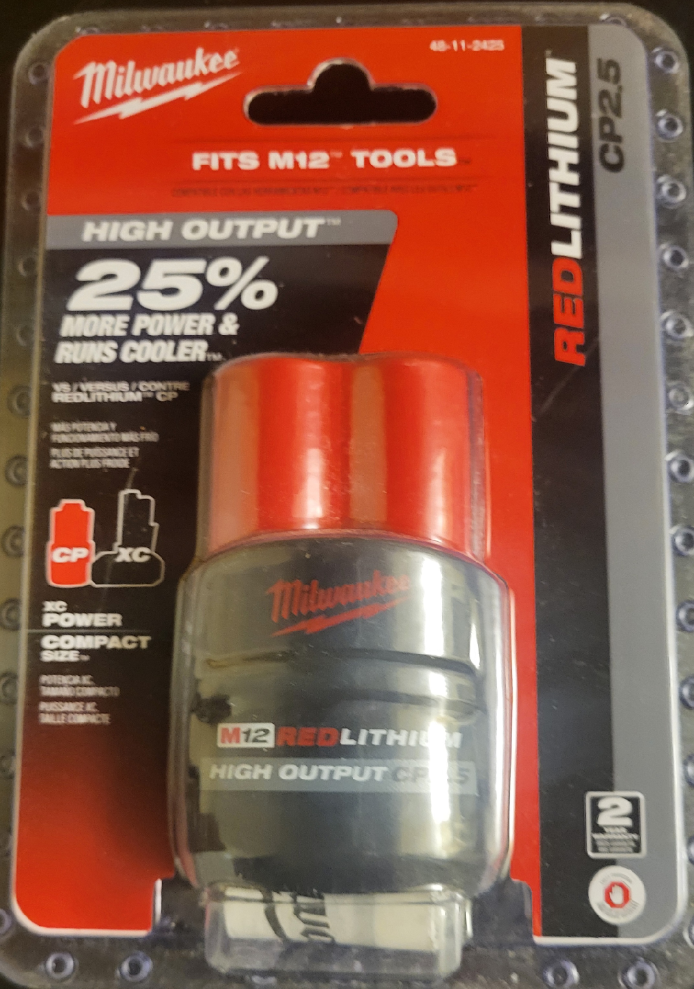 Milwaukee M12 REDLITHIUM CP2.5 Battery