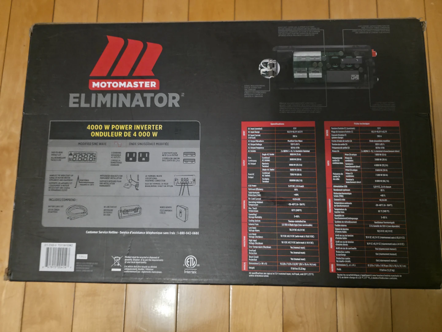 NEW MotoMaster Eliminator 4000W Power Inverter - photo 2