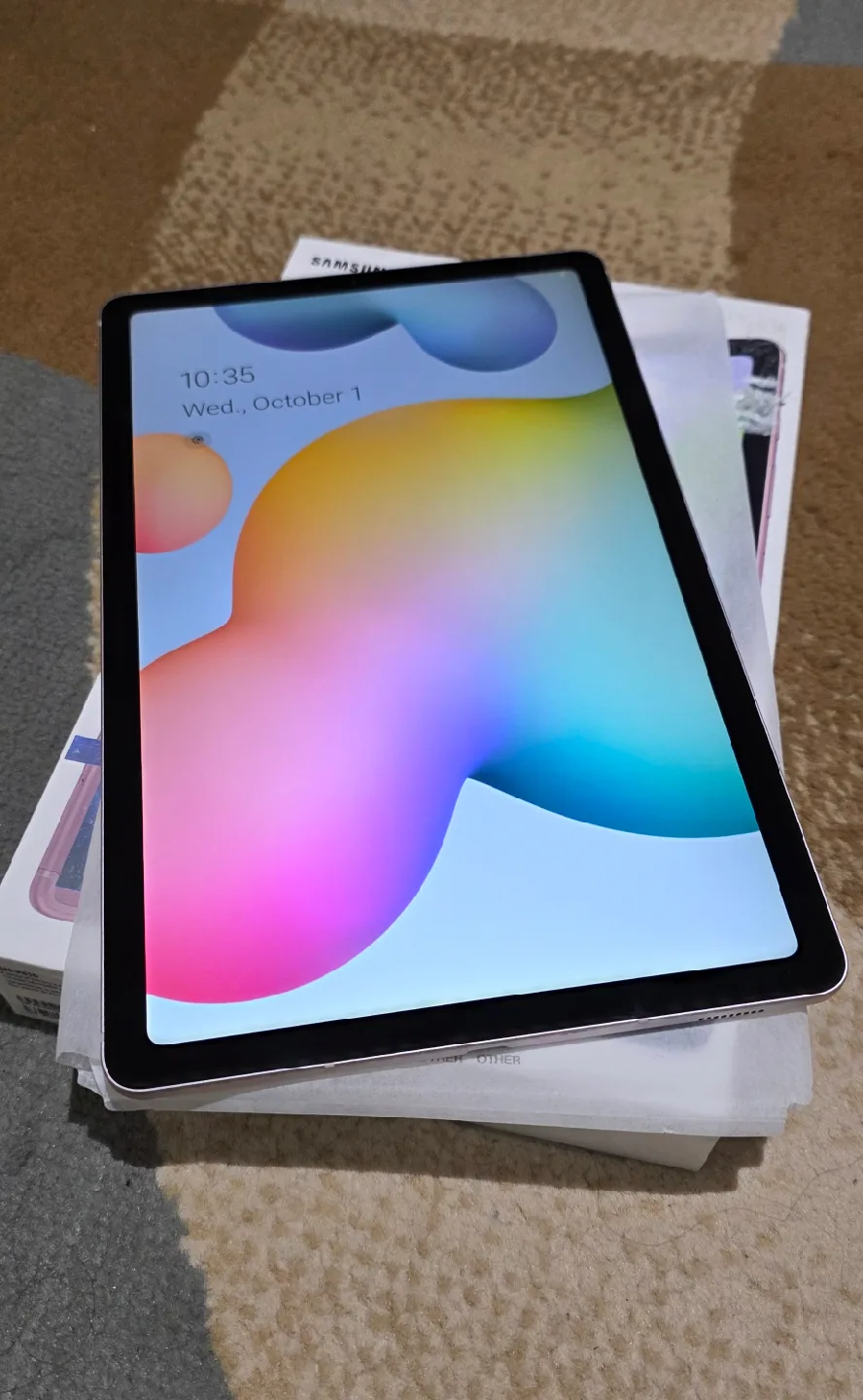 Samsung Galaxy Tab S6 Lite (Pink) with Box image indicator(6)