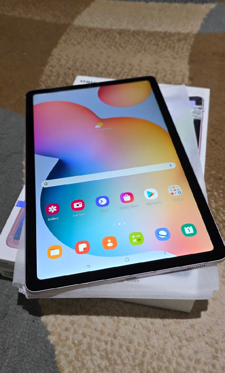 Samsung Galaxy Tab S6 Lite (Pink) with Box image indicator(7)