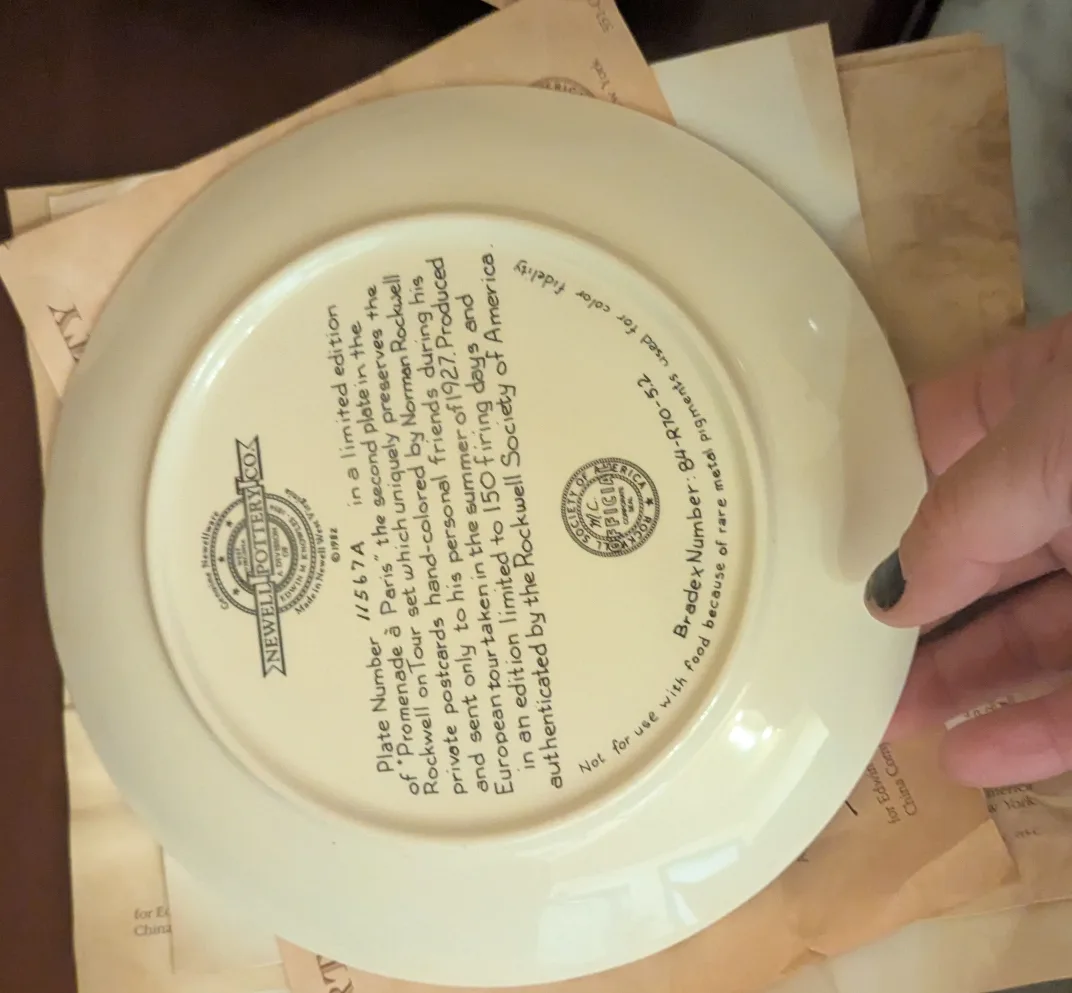 Norman Rockwell Collector Plates five plates for 45$ image indicator(8)