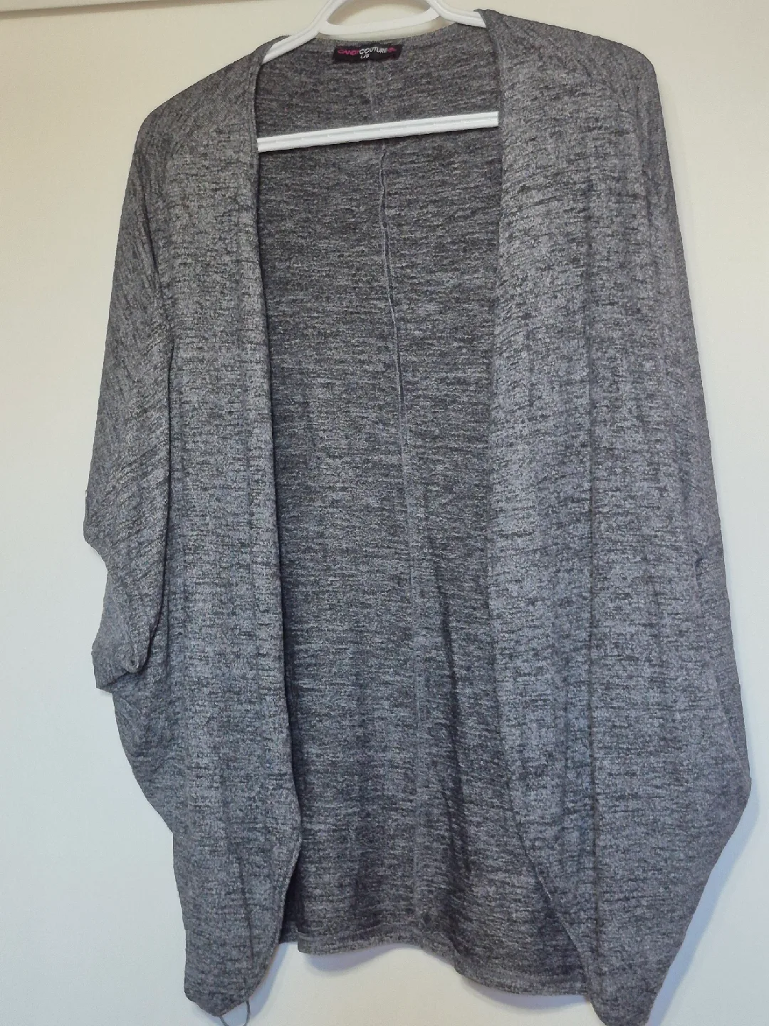 Candy Couture Grey Cardigan - Size L/G thumbnail