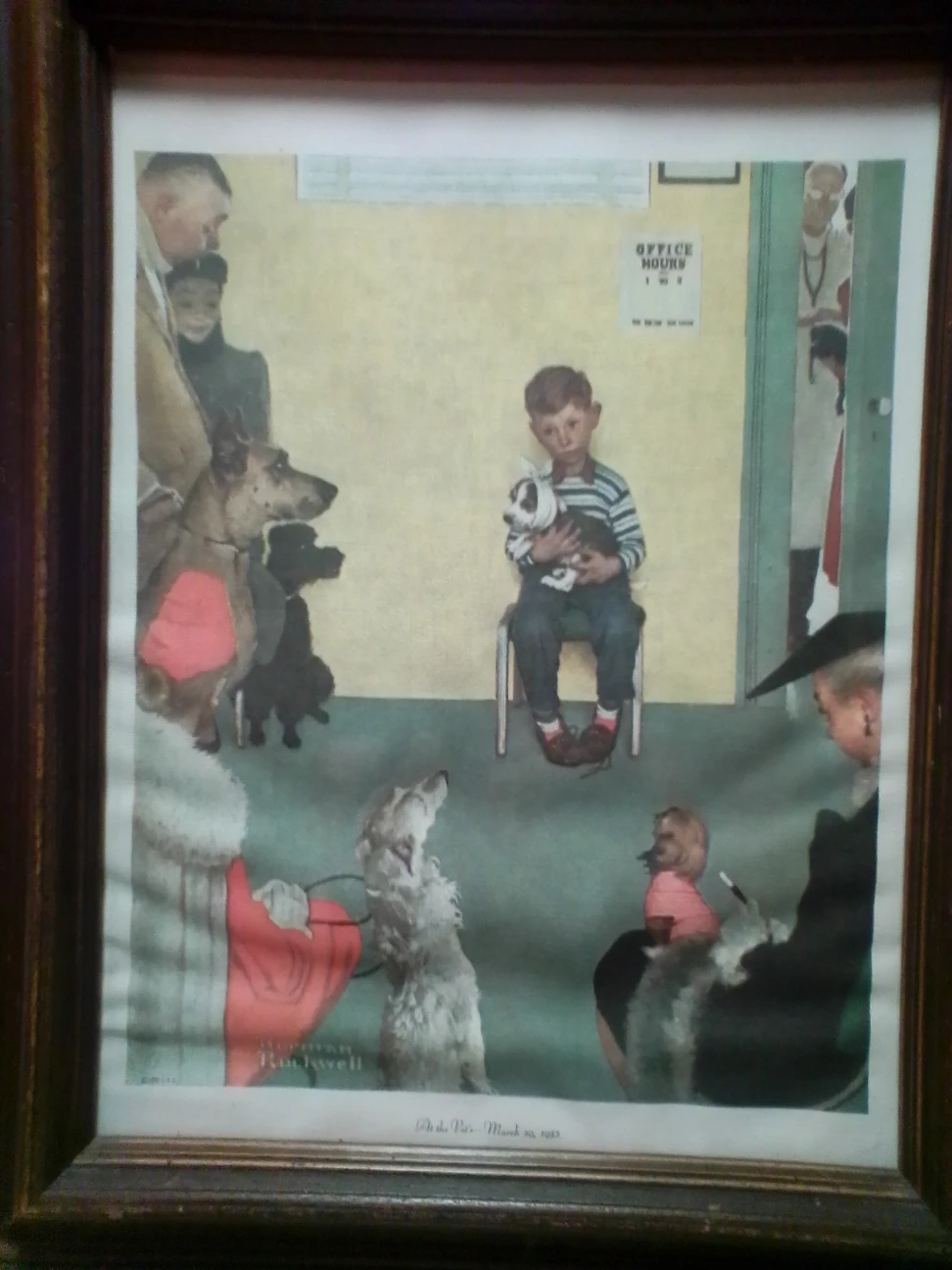 Norman Rockwell 'At the Vet' Print