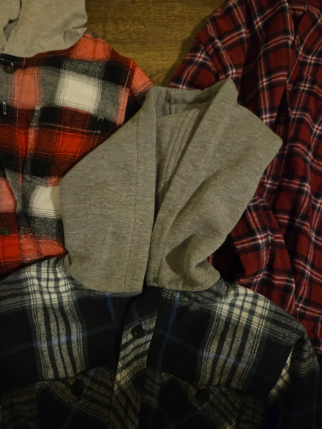 Flannel Hooded Shirts - Bundle of 3 (medium 10-12) image indicator(2)