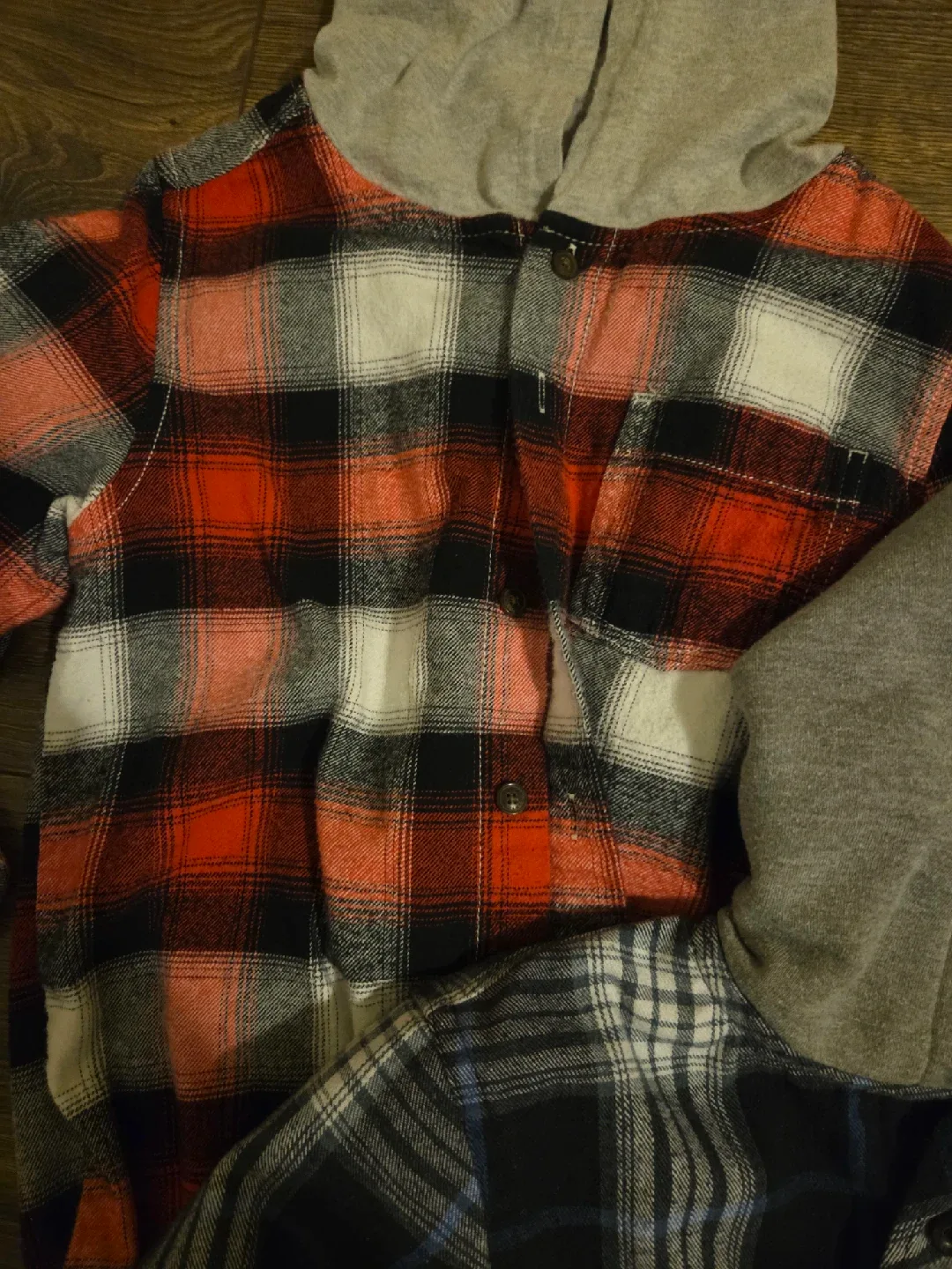 Flannel Hooded Shirts - Bundle of 3 (medium 10-12) image indicator(3)