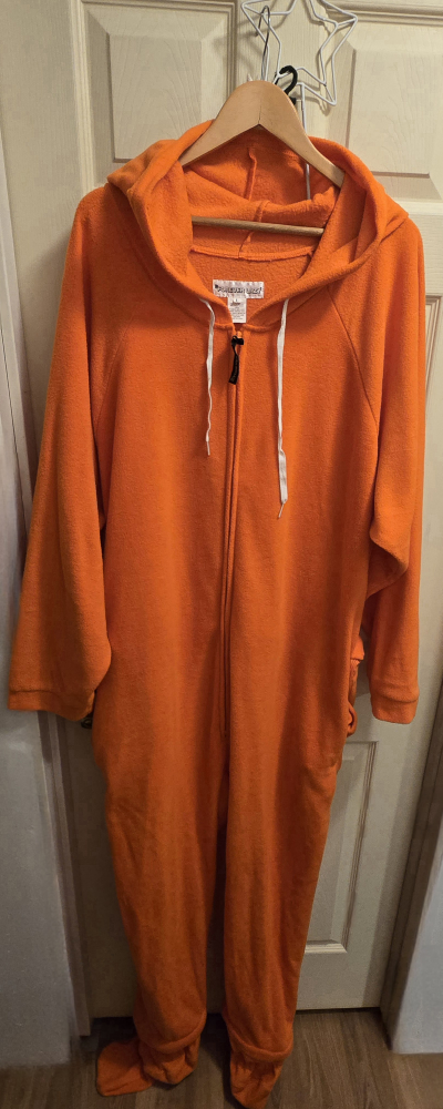 Forever Lazy Orange Onesie - Size L