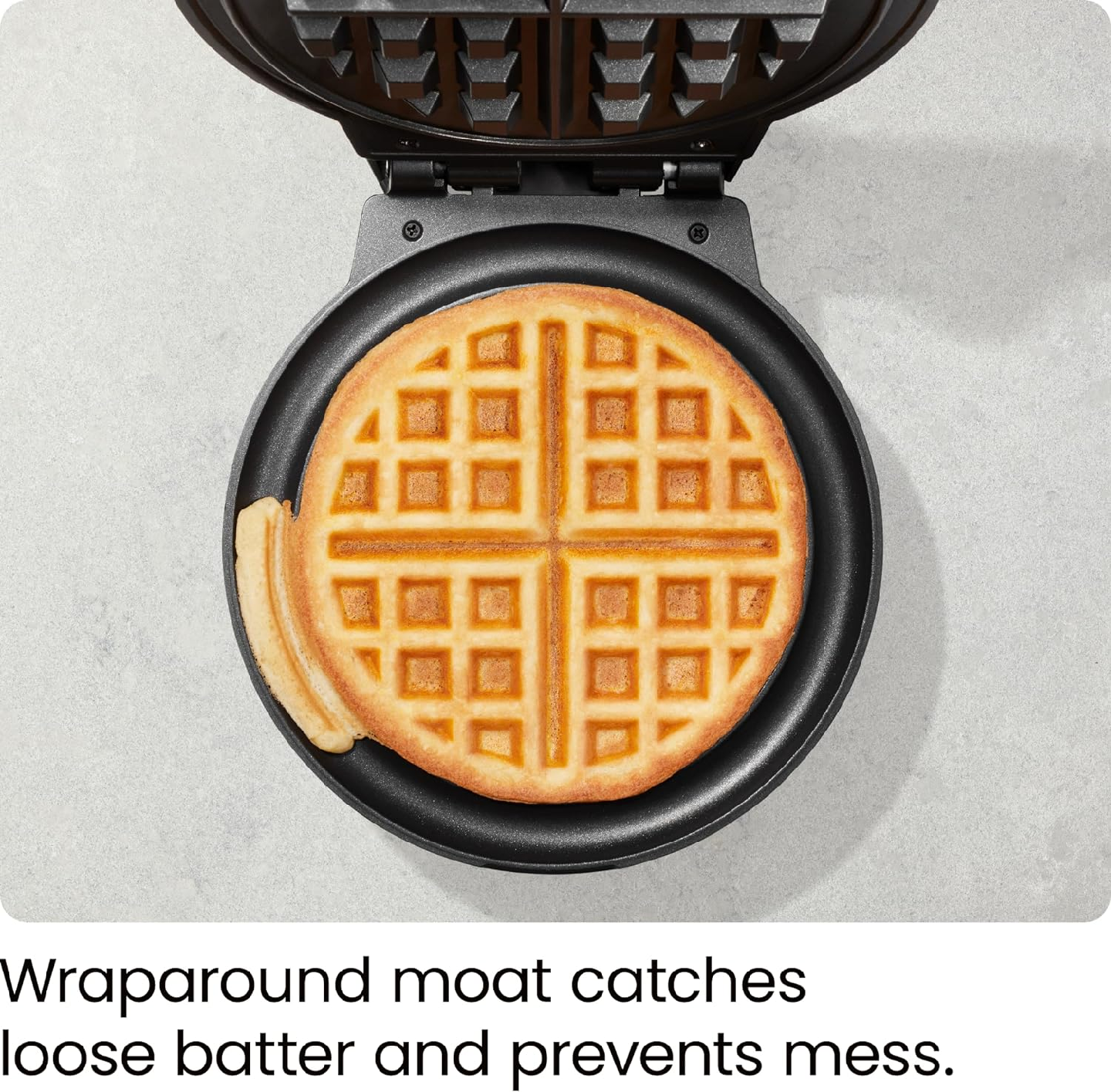 Chefman Anti-Overflow Belgian Waffle Maker - photo 3
