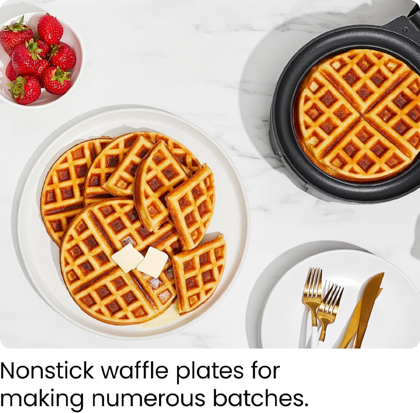 Chefman Anti-Overflow Belgian Waffle Maker - photo 5