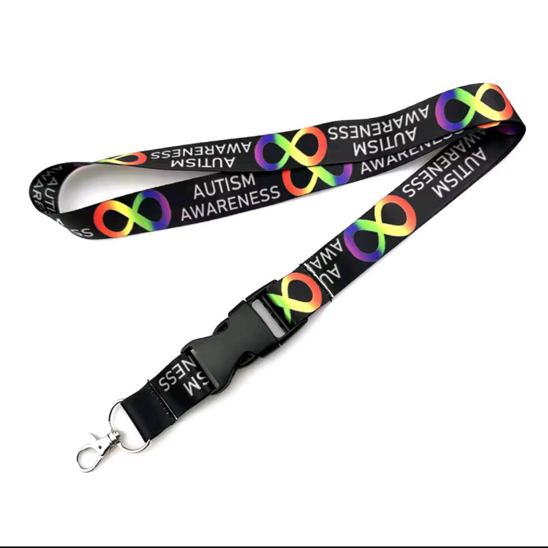 Autism Awareness Lanyard with ID Badge Holder - photo 2
