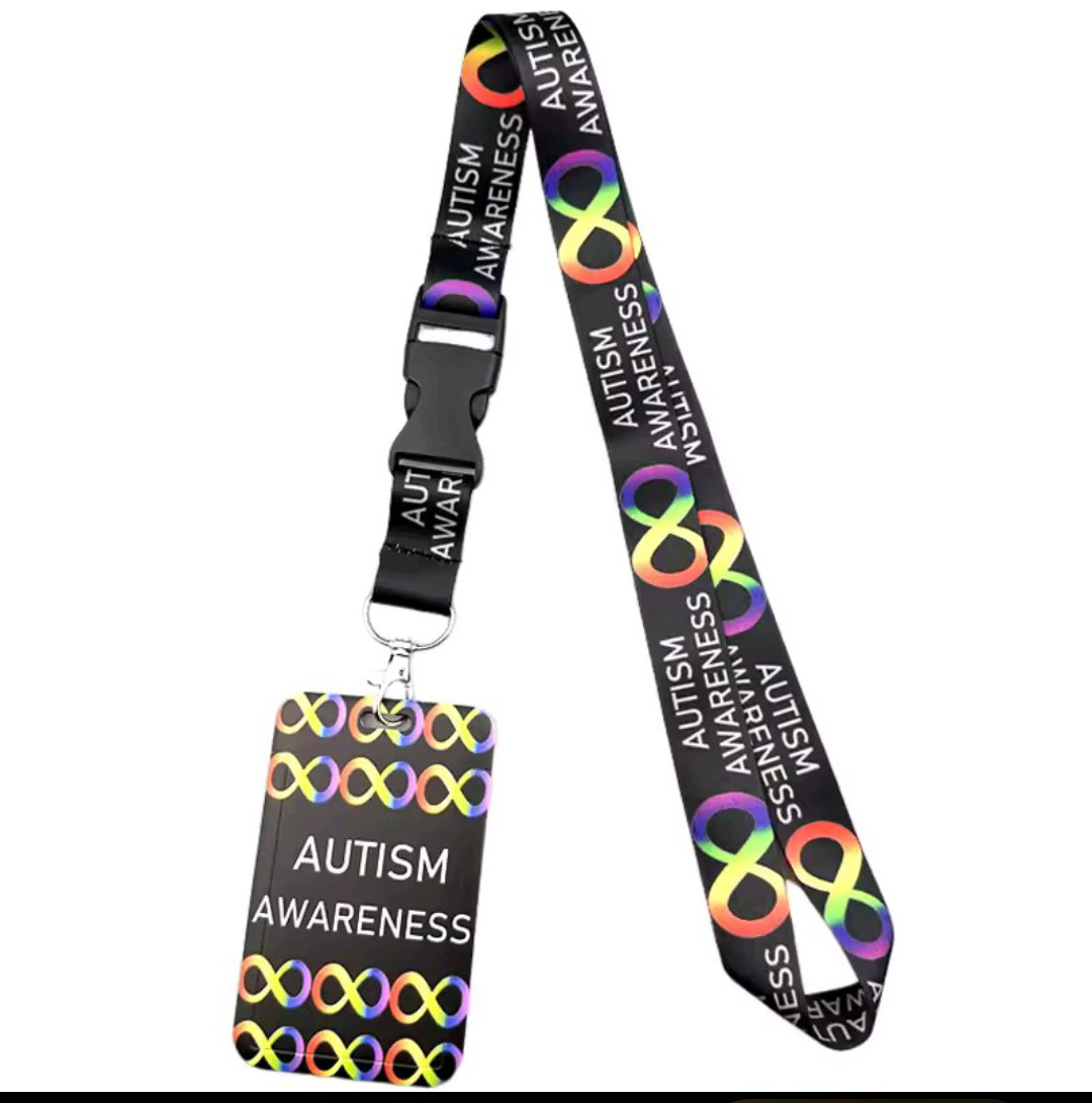 Autism Awareness Lanyard with ID Badge Holder - photo 4