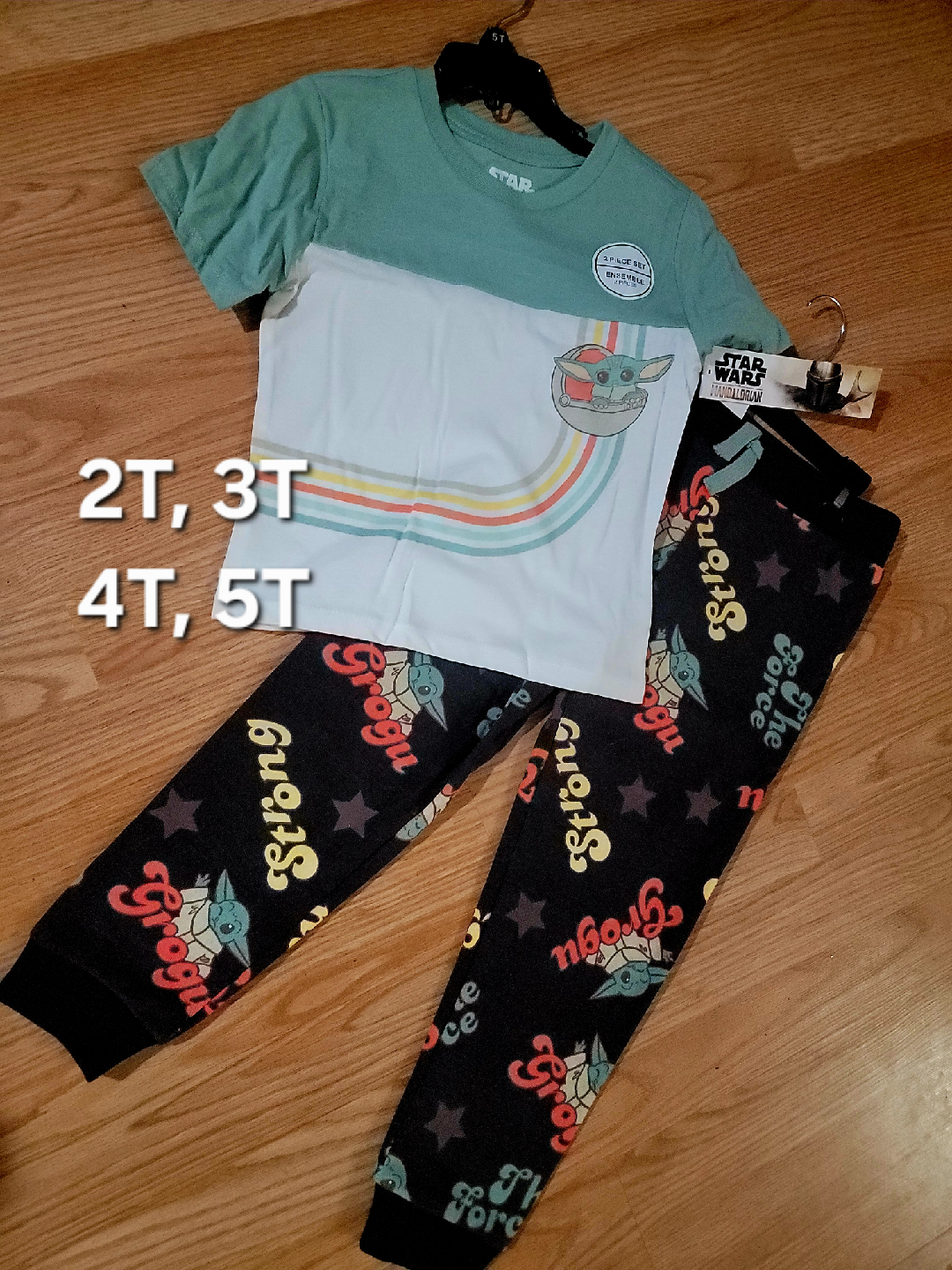 Star Wars Grogu Pajama Set - Size 2T-5T