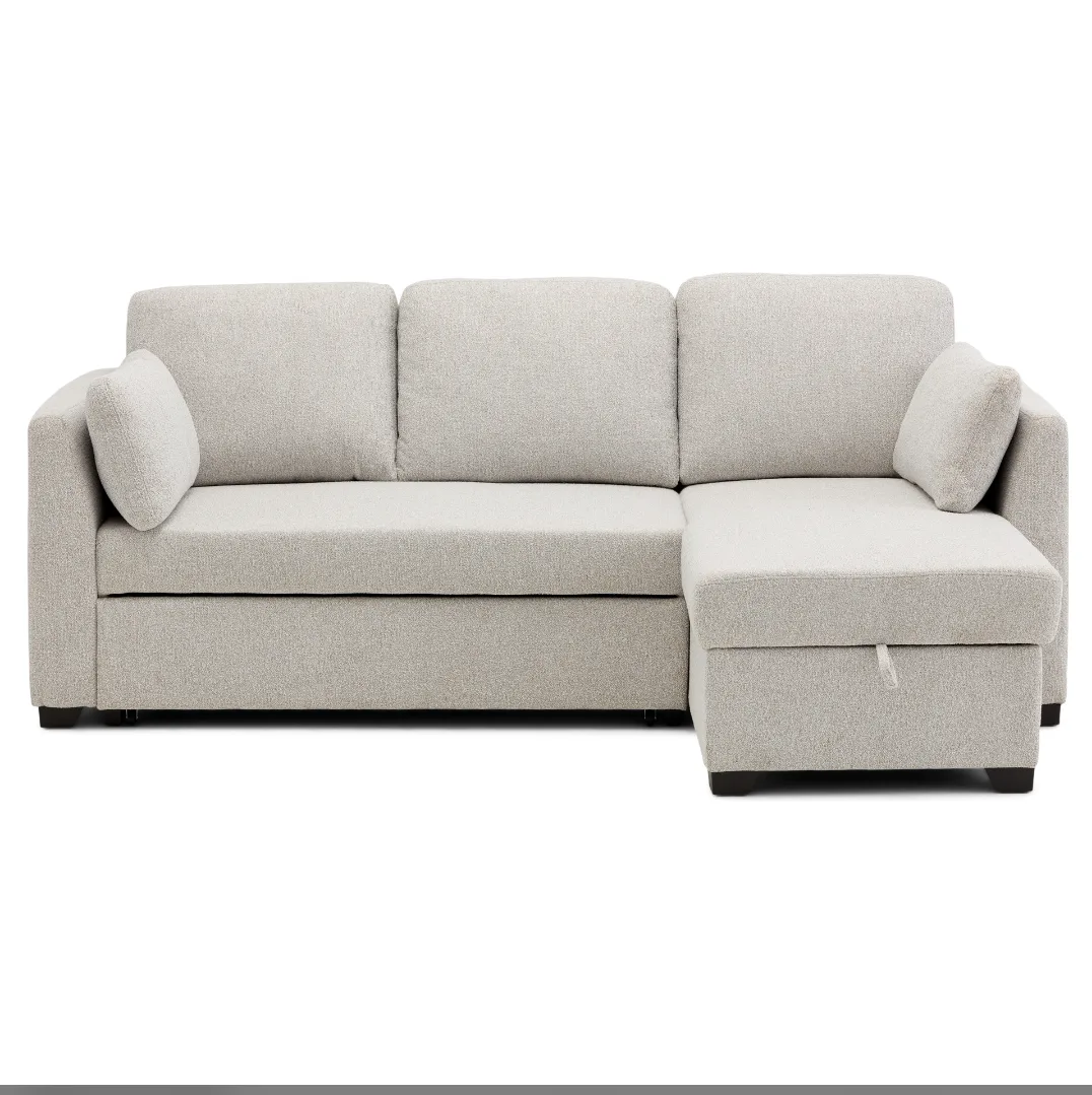 Sofa Bed with Chaise Longue and Integrated Storage image indicator(4)