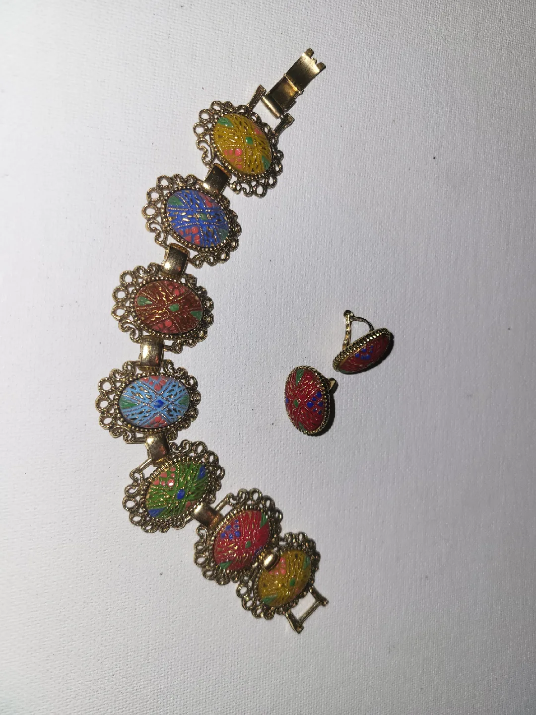 Damask Vintage Bracelet and Earring Set thumbnail