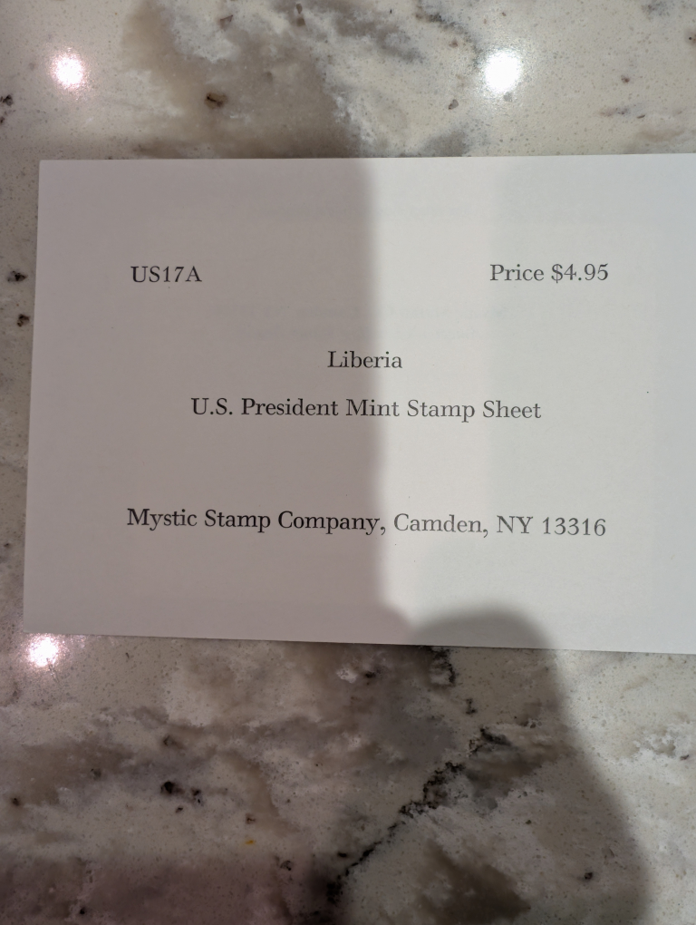Liberia U.S. President Mint Stamp Sheet - photo 2
