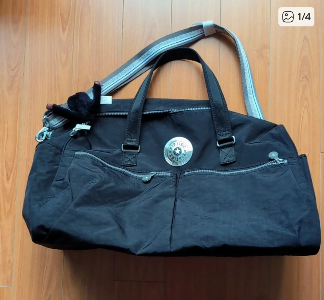 Brand New Kipling Black Travel Duffle Bag