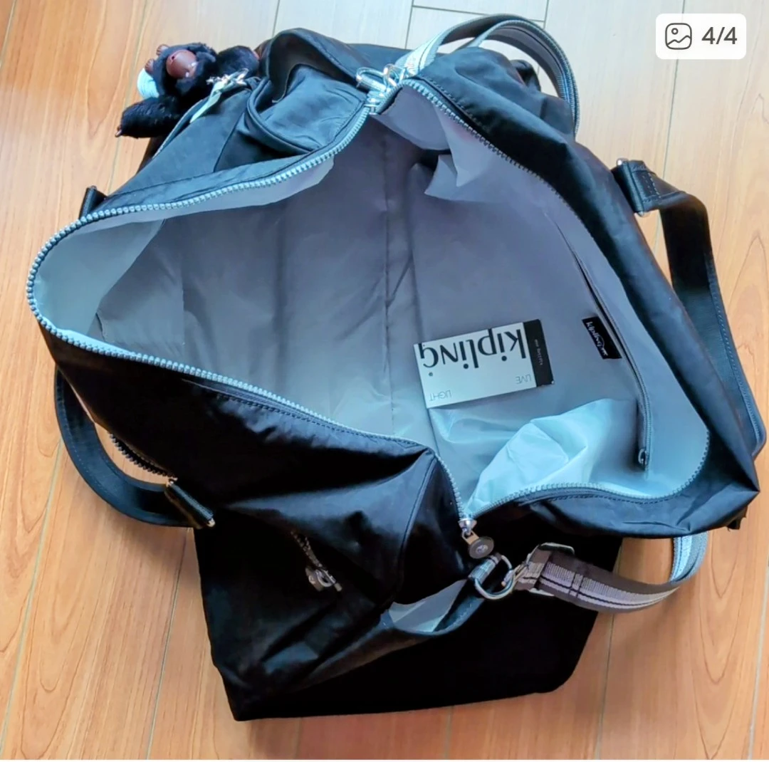 Brand New Kipling Black Travel Duffle Bag - photo 4