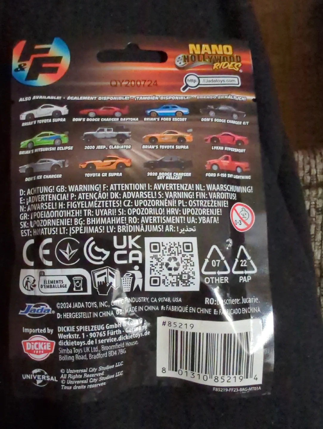 Jada Toys Fast & Furious Nano Hollywood Rides image indicator(2)