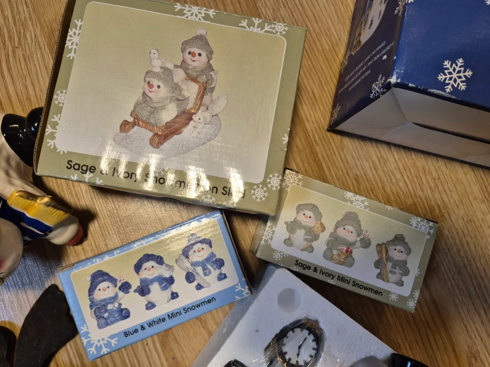 CHRISTMAS DECOR LOT(MOSTLY SNOWMAN THEME).. image indicator(4)