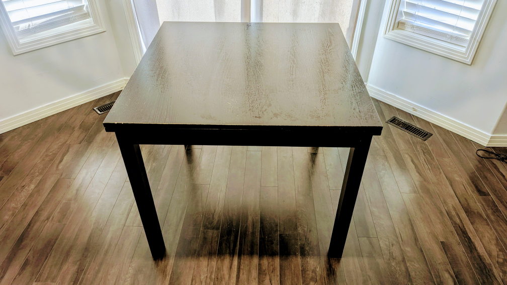 Extendable Square Dining Table - Dark Brown - photo 2