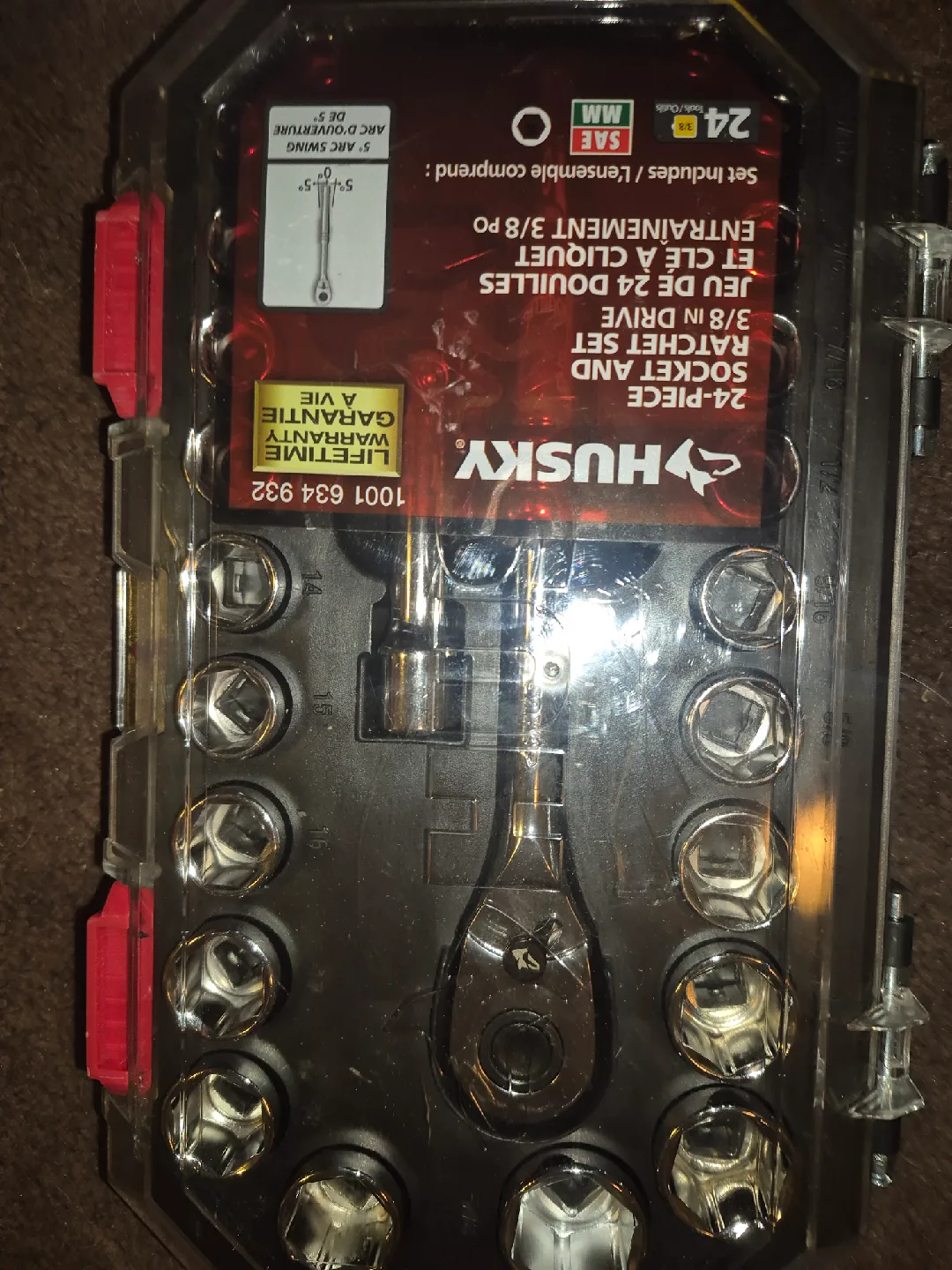 Husky 24-Piece Socket and Ratchet Set image indicator(2)