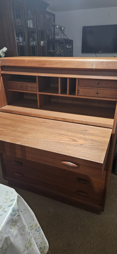 Vintage Wooden Secretary Desk - photo 2