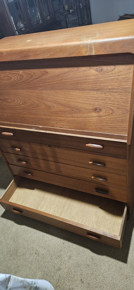 Vintage Wooden Secretary Desk - photo 3