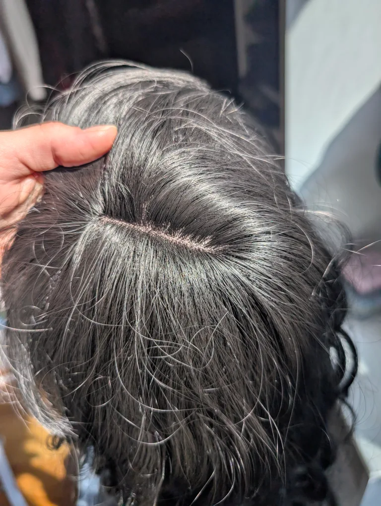 Black curly wig -  heat resistant ! image indicator(5)