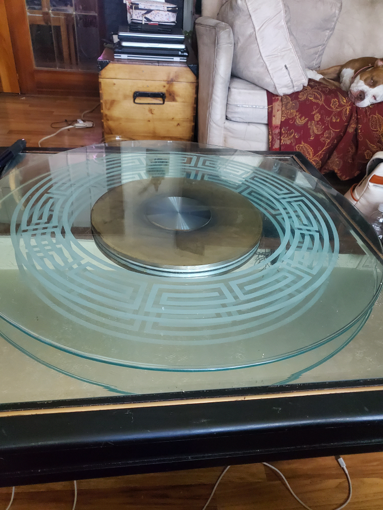 Versace Glass Top Coffee Table