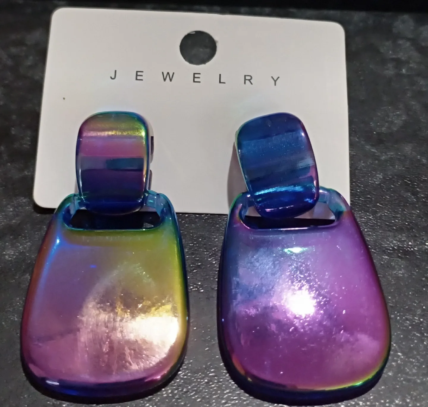 Iridescent Drop Earrings - New