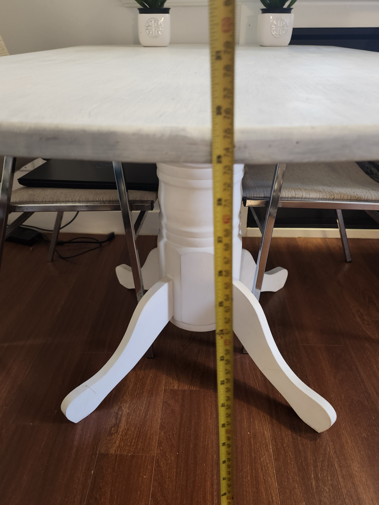 White Painted Dining Table - 32" x 52" - photo 3