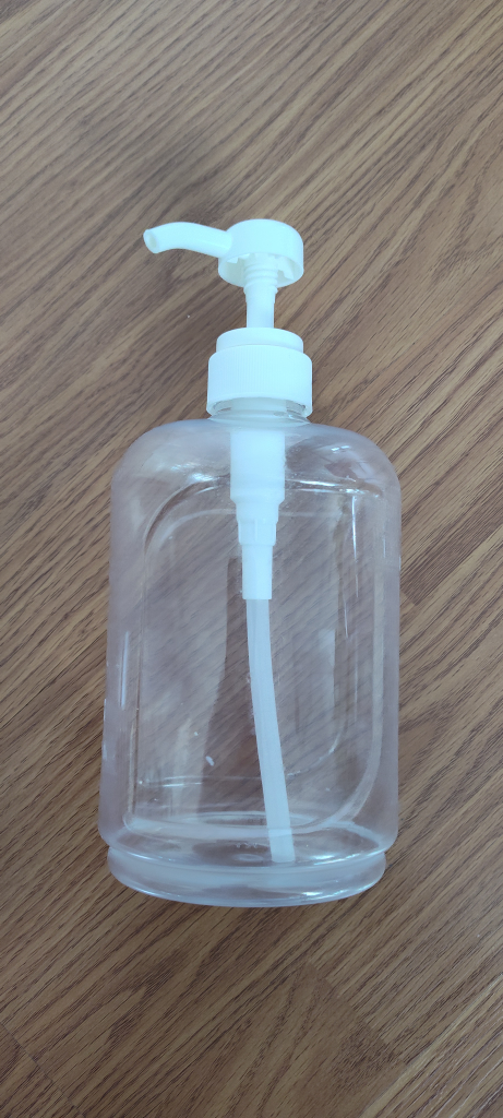 Empty Clear Plastic Pump Bottle