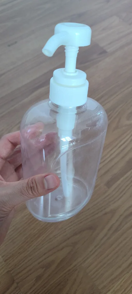 Empty Clear Plastic Pump Bottle image indicator(2)