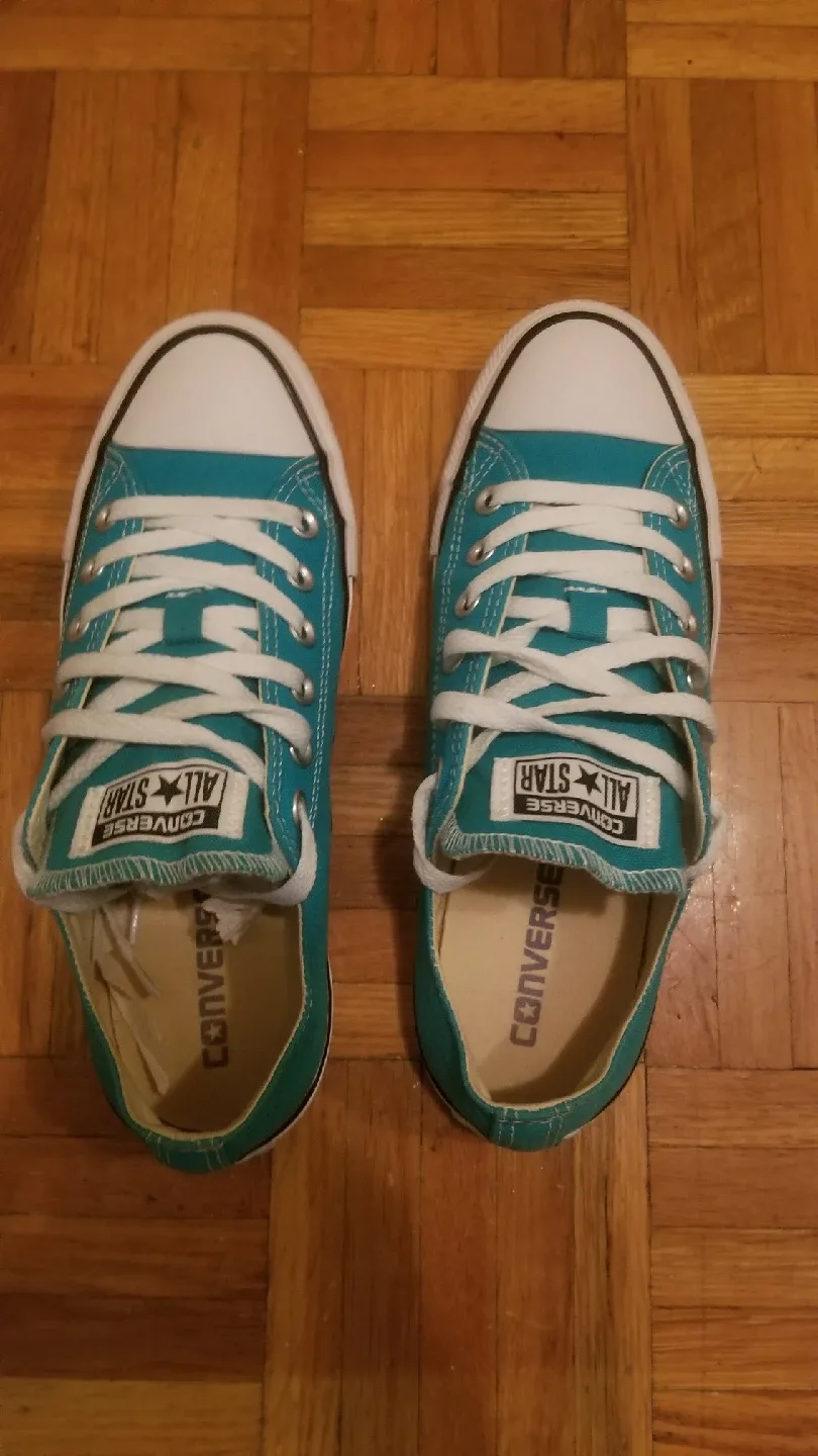 Converse All Star Teal Sneakers - Size 8 thumbnail
