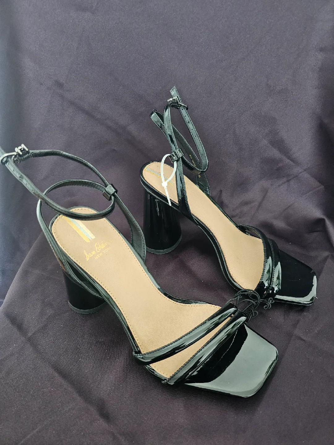 LIKE NEW - Sam Edelman Black Strappy Heels, Size 5.5 image indicator(2)