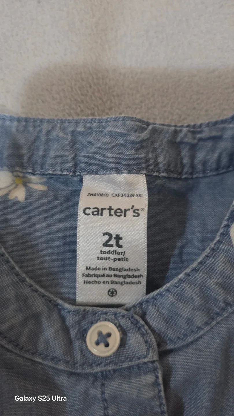 Carter's 2T Toddler Dress - Daisy Print image indicator(2)