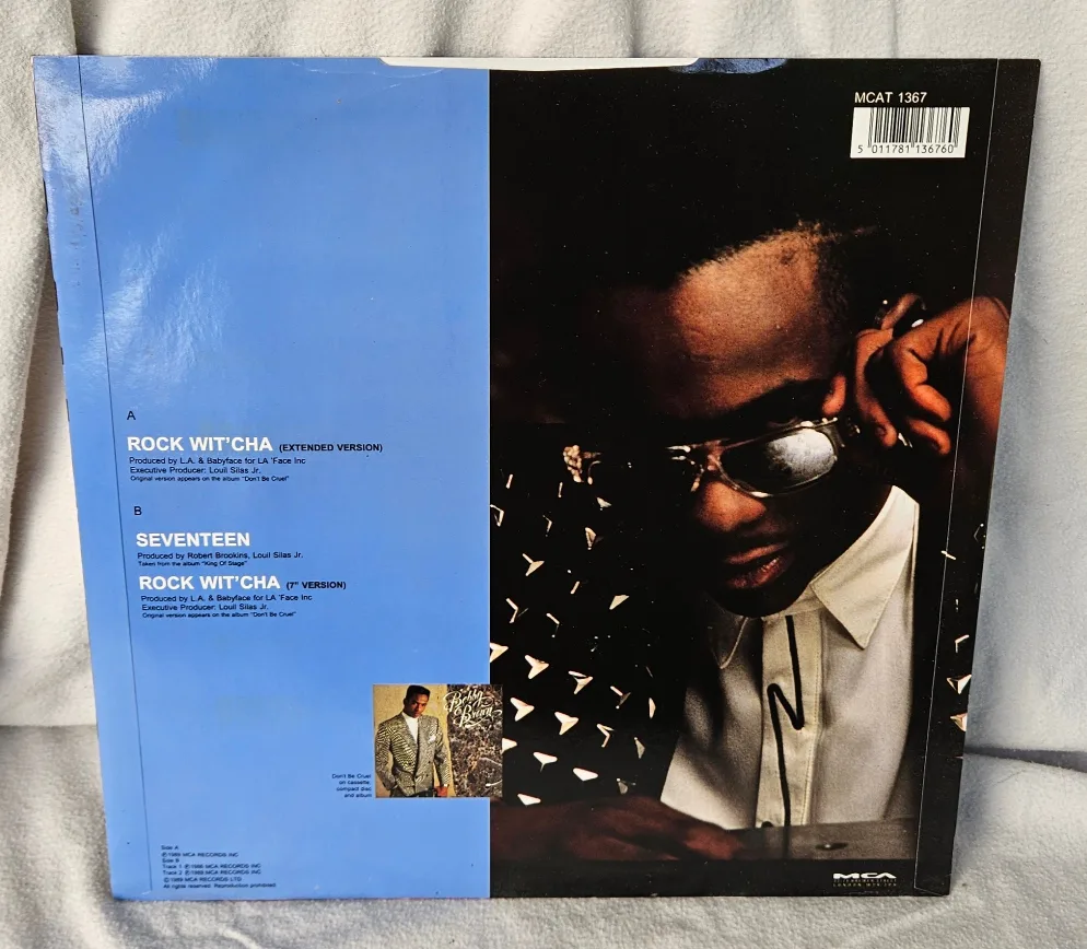 10 Bobby Brown Rock Wit’cha 12” Single Original 1989 Vinyl LP image indicator(2)